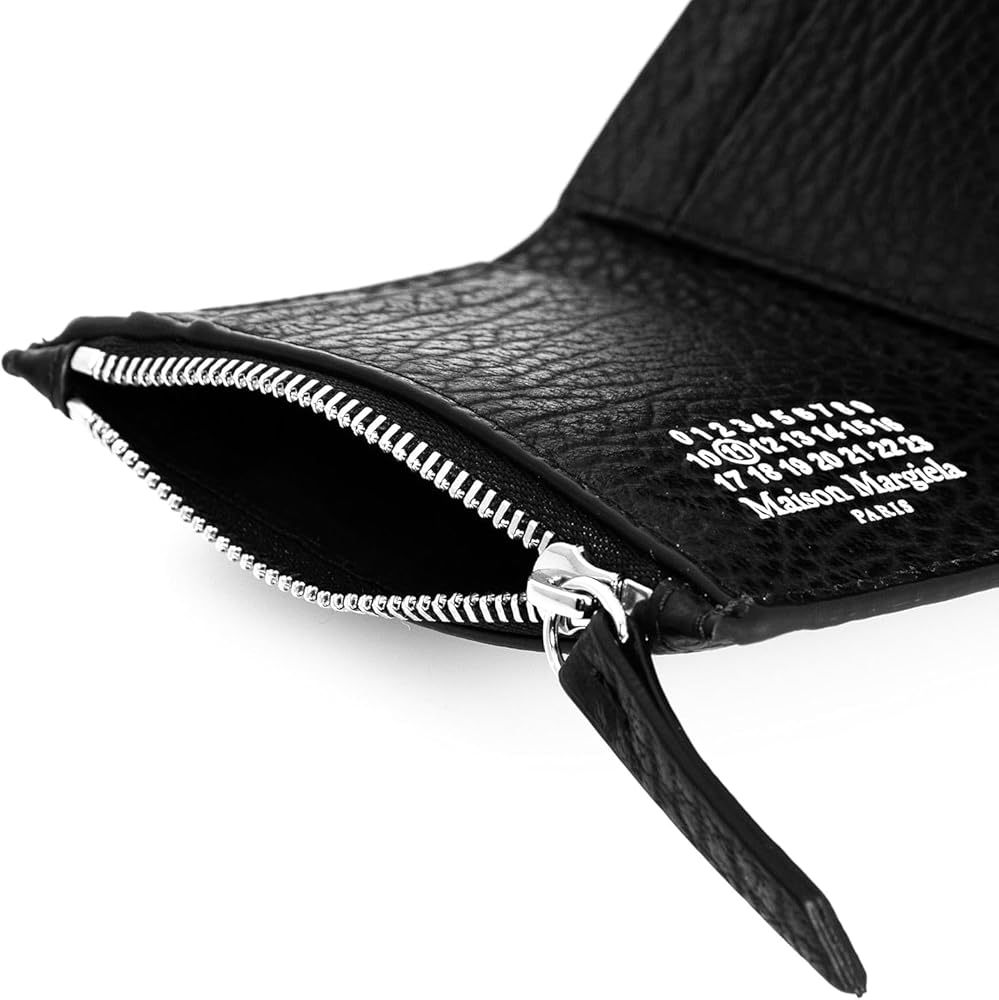 メゾンマルジェラ 三つ折り財布 ブラック 4ステッチ コンパクト財布 小銭入れ margiela-014_01.jpg